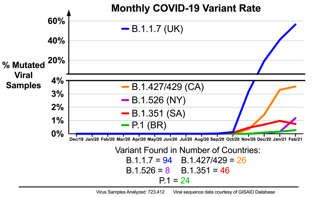 covid mutations rate